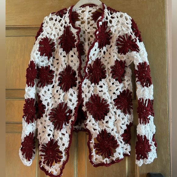 Sweaters - Crochet cardigan